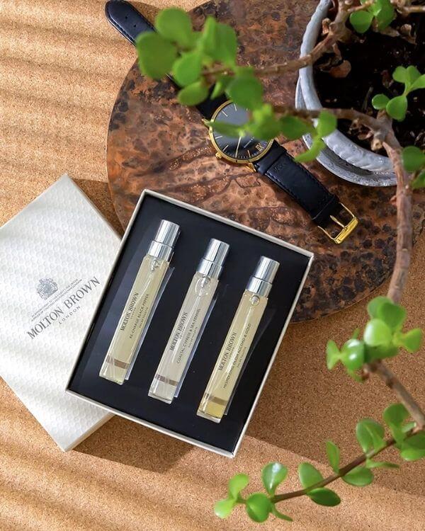 Molton Brown Woody & Aromatic fragrance discovery set