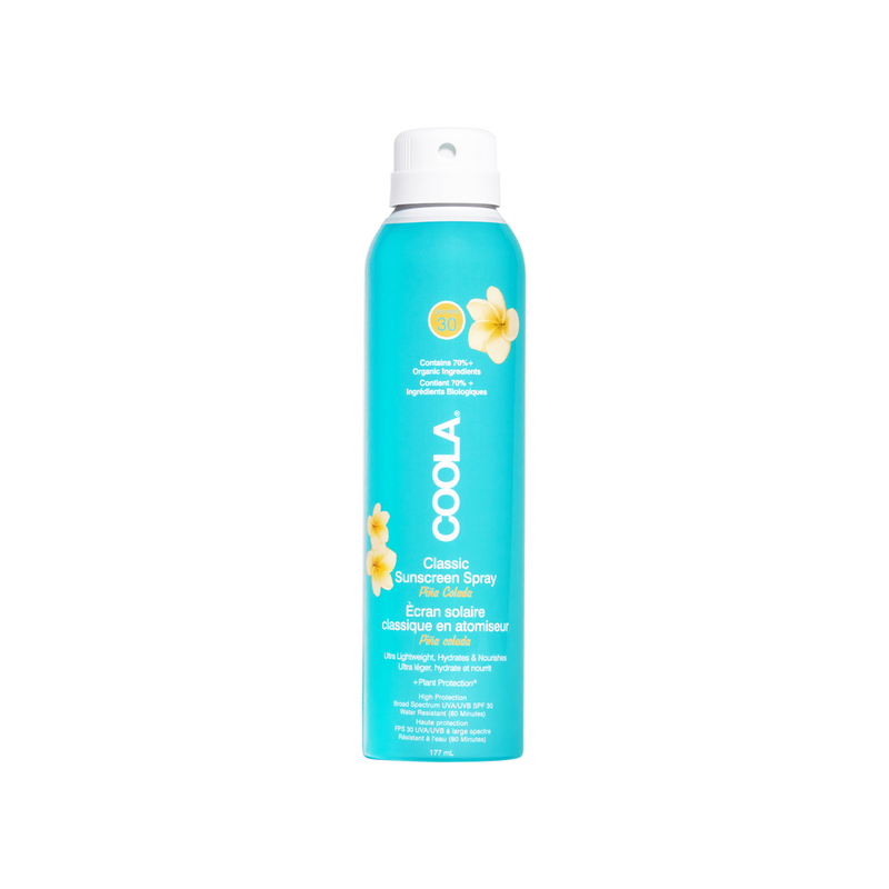 Coola Classic Body Sunscreen Spray SPF 30 Pina Colada, 177ml